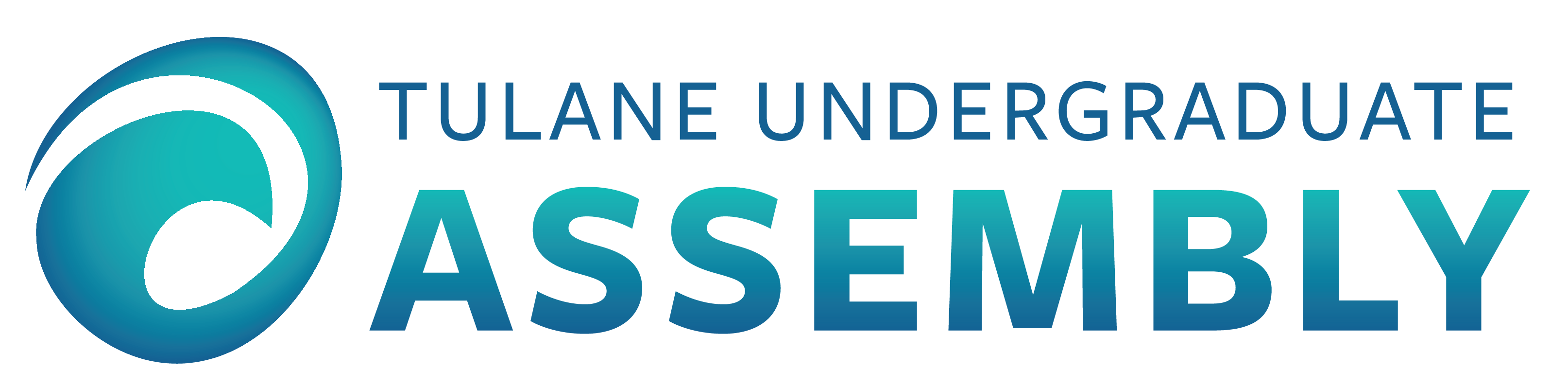 Tulane Undergraduate Assembly Blue Green Wave Logo